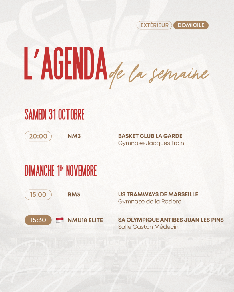 Agenda de la semaine