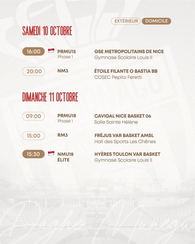 Agenda de la semaine